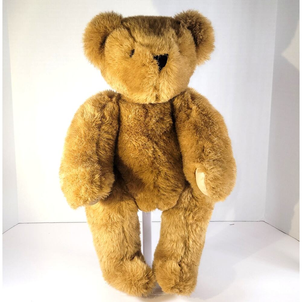 Vermont Teddy Bear Classic Brown Fully Jointed Plush Stuffed Animal 16"